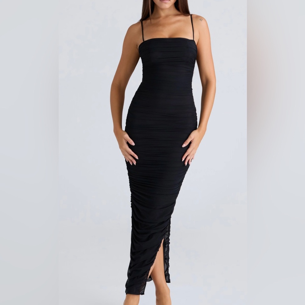 House of CB Fornarina Black Maxi Dress
